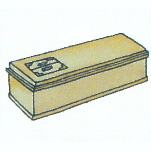 寝棺 寝棺のイラストです。