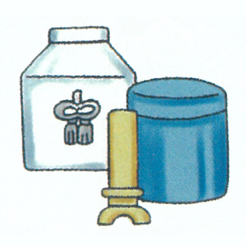 お骨壺 お骨壺のイラストです。