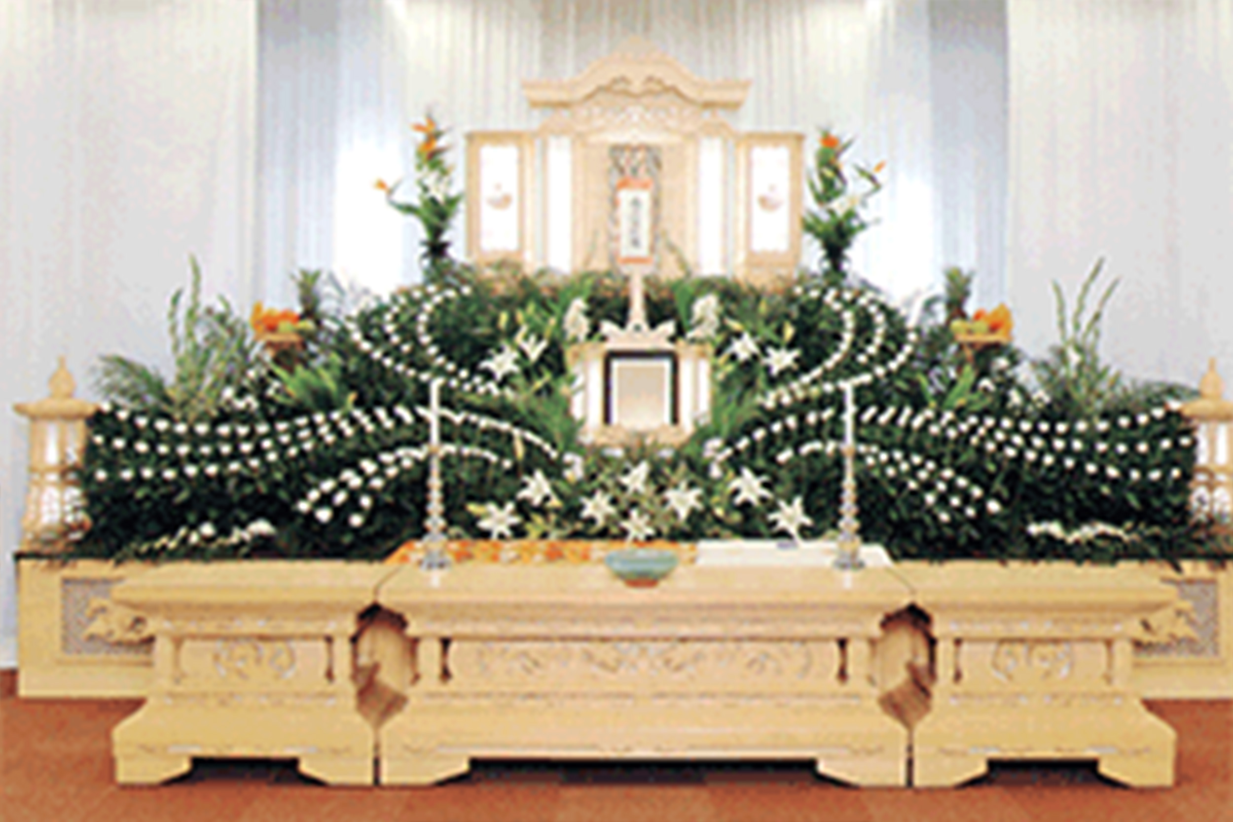 75万円コース 75万円コースの祭壇例です。