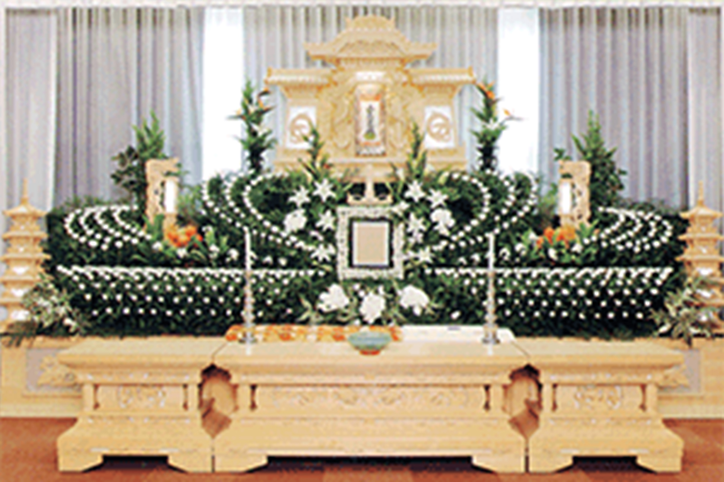 100万円コース 100万円コースの祭壇例です。